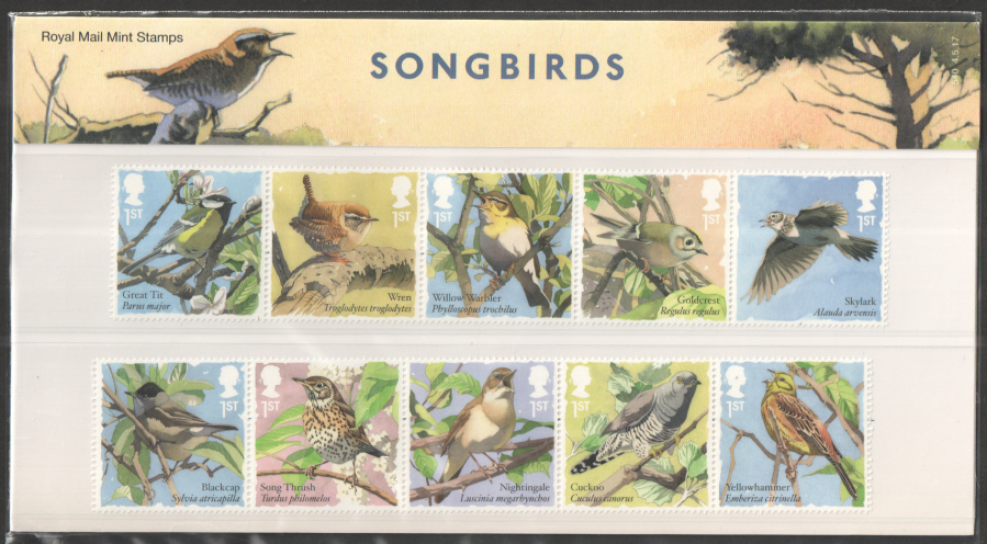 (image for) 2017 Songbirds Royal Mail Presentation Pack 540